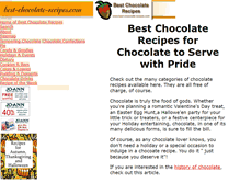 Tablet Screenshot of best-chocolate-recipes.com